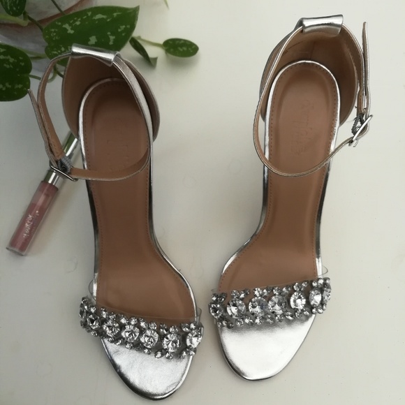 Metallic Rhinestone Heels - Picture 2 of 6